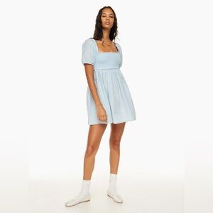 Aritzia Sunday Best Hadley Poplin Dress in Classic Light Blue
